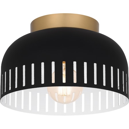 Quoizel Flush Mount Flush Mount 1 Light Matte Black QFL6208MBK